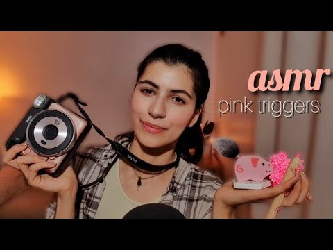 ASMR po polsku RÓŻOWE WYZWALACZE & SZEPTY