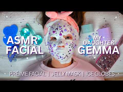 ASMR "This or That" Preteen Facial w/ My Daughter 💜 (Jelly Mask) #asmr