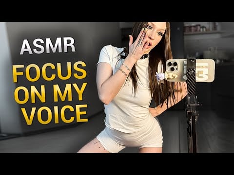 [4K USA ASMR] Tugging & Scratching My Clothes ✨ Metal Choker Sounds & Mouth Triggers