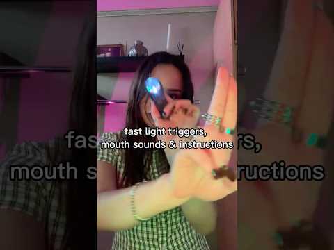 light triggers + mouth sounds 🔦#fastandaggressiveasmr #fastasmr #asmr #relax #fyp #lighttriggers