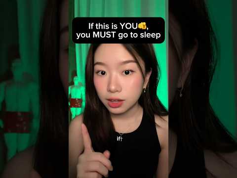 If this is you, you MUST go to sleep #asmr