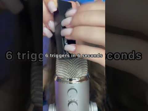 #shorts Asmr 6 triggers in 6 seconda