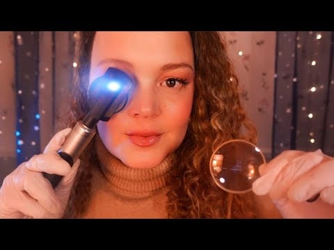 ASMR | Relaxing Light Triggers and Gentle Eye Exam | Soft Spoken
