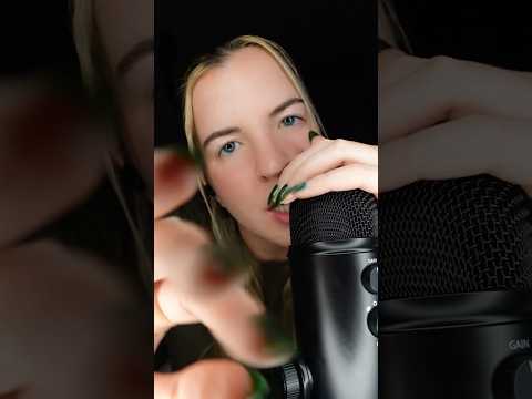 up close mouth sounds *crackling* (inaudible whispers) #asmr #mouthsounds #handmovements