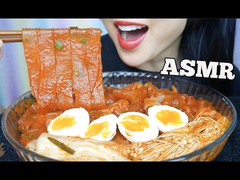 ASMR CHEWY GLASS NOODLES + ENOKI MUSHROOMS + KIMCHI + EGGS (EATING SOUNDS) NO TALKING | SAS-ASMR