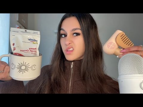 ASMR| SASSY older sister takes care of you SICK 