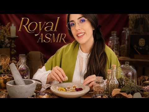 ASMR The Royal Apothecary Treats Your Insomnia (Oil Massage & Herbal Pillow) 🌿