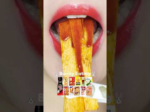 BULDAK SAUCE & CHINESE SNACKS 🌶️🥵💦🔥 SPICY Challenge! #mukbang