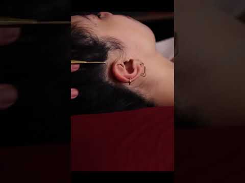 This one spot in your ear helps you sleep #asmr #asmrreiki