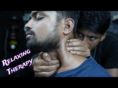Relaxing Neck Tapping ASMR Therapy For Relaxation | ASMR 3D Sound Head Scratching | Indian Massage