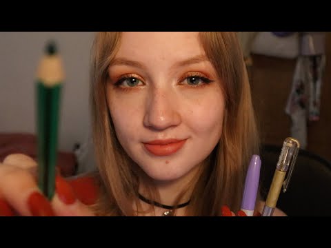 [ASMR] Doodling and drawing on your face 🖍️ ~ layered sounds, binaural