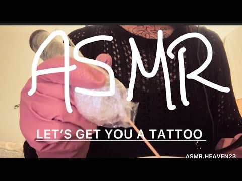 [German Asmr] let’s get you a new Tattoo - whispering •layered sounds • Roleplay 