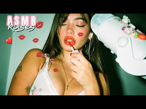 ASMR | Te lleno la carita de besitos (muy cerca tuyo) mouth sounds and kisses ❤️