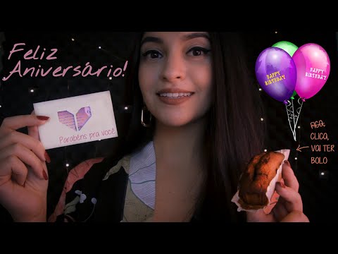 ASMR FELIZ ANIVERSÁRIO! 🎈 COMEMORANDO SEU DIA COM VOCÊ ✨ ASMR BR