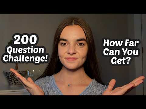 ASMR 200 General Knowledge Trivia Questions but the Answers Get Harder