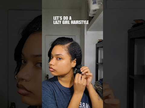 this hairstyle is for lazy girls 😳#shorts #hairstyle