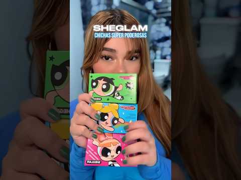 Chichas Superpoderosas x SHEGLAM 💚💖🩵? #maquillaje  #sheglam @sheglam_official