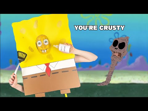 ASMR Spongebob does your skincare 🫧🍔