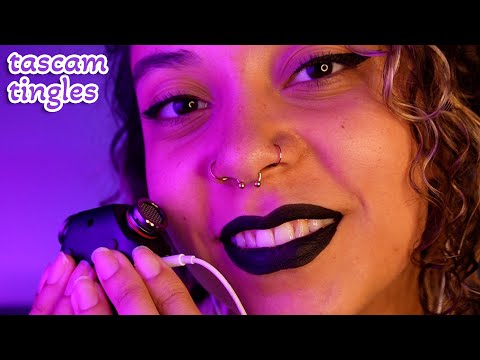 *TASCAM TINGLES* Mouth Sounds & Background ASMR on Tascam (1000% sleepy tingles)