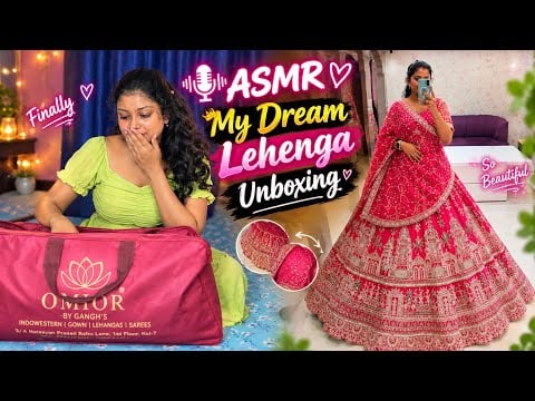 My Dream Lehenga Is Finally Here! 😍 | ASMR Unboxing ❤️😭