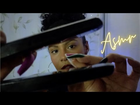 AMIGA ASMRTIST TE ARRUMANDO PARA O ROLÊ ASMR MAKE e CHAPINHA