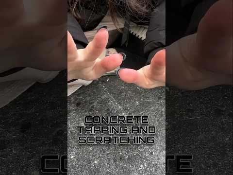 ASMR CONCRETE TAPPING AND SCRATCHING #asmr #lofi #shorts
