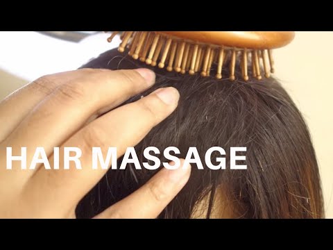Let me massage your hair. Just relax