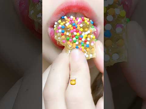 Asmr Eating Honey Comb Emoji Food 🍯🍯 #meoasmr #mukbang #emojichallenge #satisfying #asmrsounds