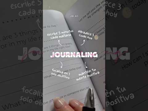 Agradece para desbloquear tu mente ✨ #journaling #journal #selfcare #autocuidado #terapia #shorts
