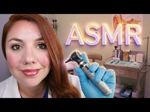 ASMR Otoscope Exam and Detailed Ear Clenaing to Sleep Roleplay
