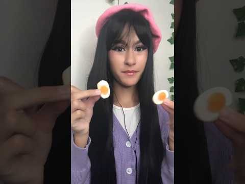 ASMR| Trying gummy eggs! 🍳 #asmrcommunity #asmreating #asmrsounds #asmr #asmrtriggers #cosplayer