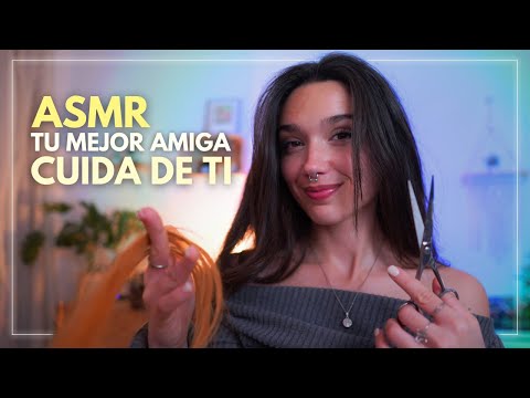 ASMR tu mejor amiga te corta y peina el cabello | Atención Personal