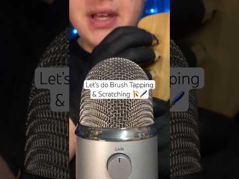 Let’s do Brush Tapping & Scratching! 🤎🤭 #asmr #jonathanasmr #brushingasmr