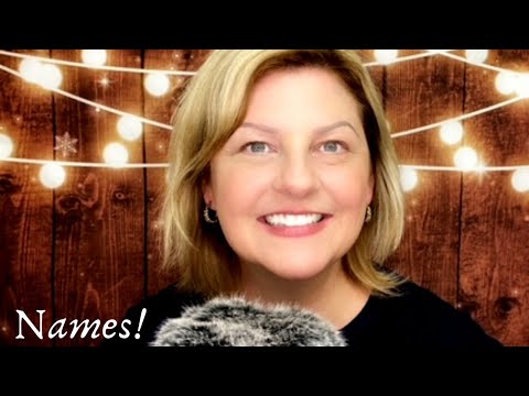 ASMR Wonderful Names [Soft Spoken, Repeating Names with Hand Movements] 😍💗