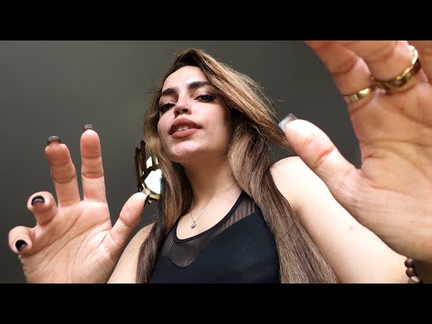 ASMR | Fast Mouth Sounds ( Spit paint & Touching  )