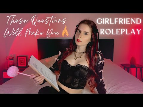 ASMR Roleplay - GIRLFRIEND Asks You Questions That Will Make You 🔥 (Kisses & Personal Attention)