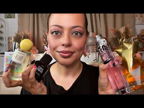 ASMR| Summer Perfumes ☀️ - Salty, Tropical & Fresh (SILKY SOFTLY SPEAKING) PERFUME COLLECTION