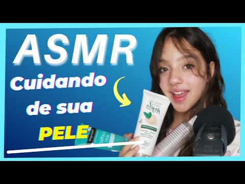 ASMR CUIDANDO DA SUA PELE [ Binaural ] Português