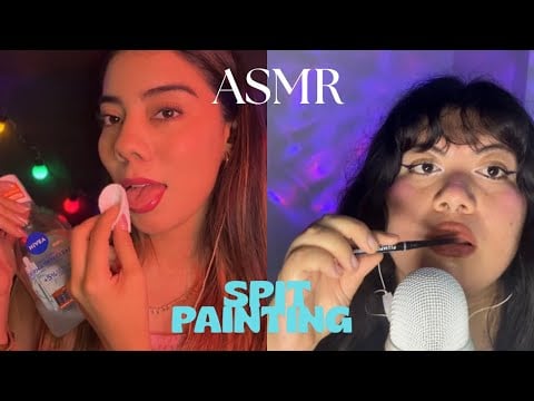 ASMR ☆ Spit Painting PARA DORMIR con @fiorelaasmr 💗