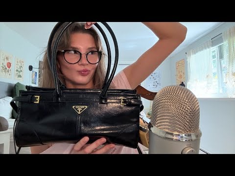 ASMR whats in my bag 👀