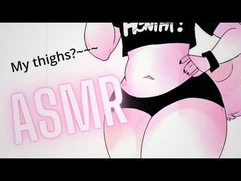 [Furry ASMR] Femboy BF Squeezes your head with his Thighs.