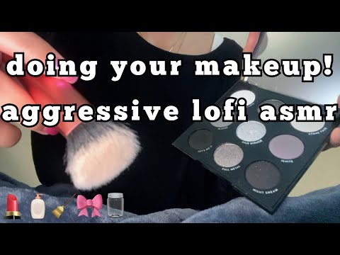 aggressively doing your makeup 💄|| lofi asmr