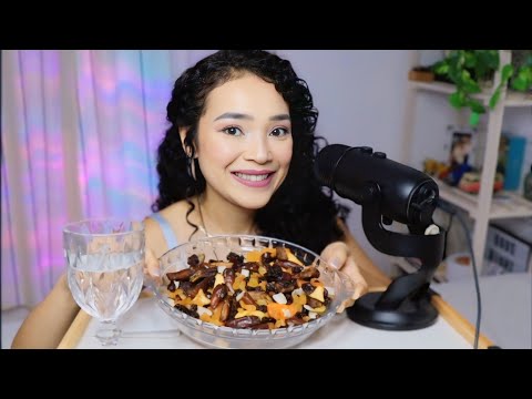 ASMR Comendo Frutas Desidratadas 🍎🍌