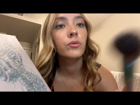 mermaid does your makeup asmr 🧜‍♀️✨ ~ soft spoken, lofi