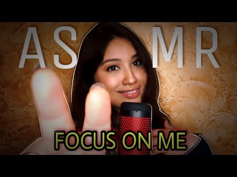ASMR | Focus On Me | Hand movements, Finger Fluttering, Repeat words, Mouth Sound | THE VJ ASMR