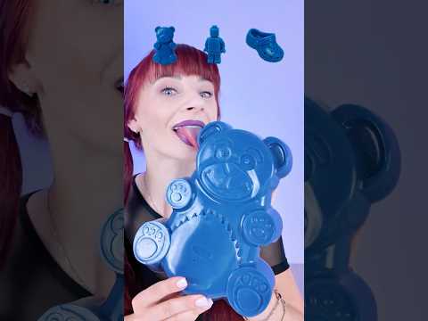ASMR Eating Only Gummy Candy Giant Jelly Bear  #mukbang