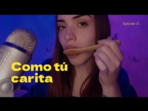 Me como tu carita  (mouth sounds INTENSOS) + (visual 🥄) // asmr en Español