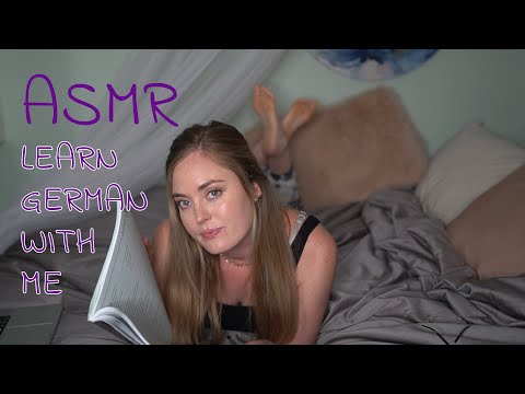 ASMR Lern Deutsch mit mir (eine Amerikanerin) ✏️  Wörter für Onlineeinkauf, Telefon, und Kollegen 💕