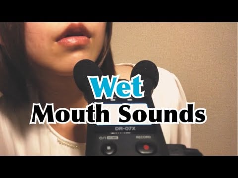 【ASMR】3 minutes wet mouth sounds No talking.