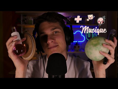 ASMR Français + musique | 4 triggers pour bien dormir 🌈😴